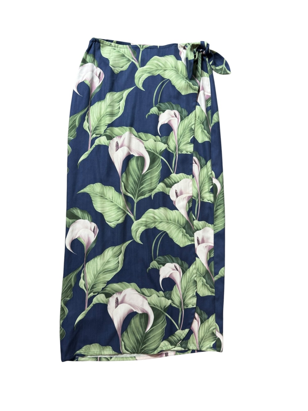 Tommy Bahama Silk Calla Lily Wrap Skirt size S - Picture 2 of 6